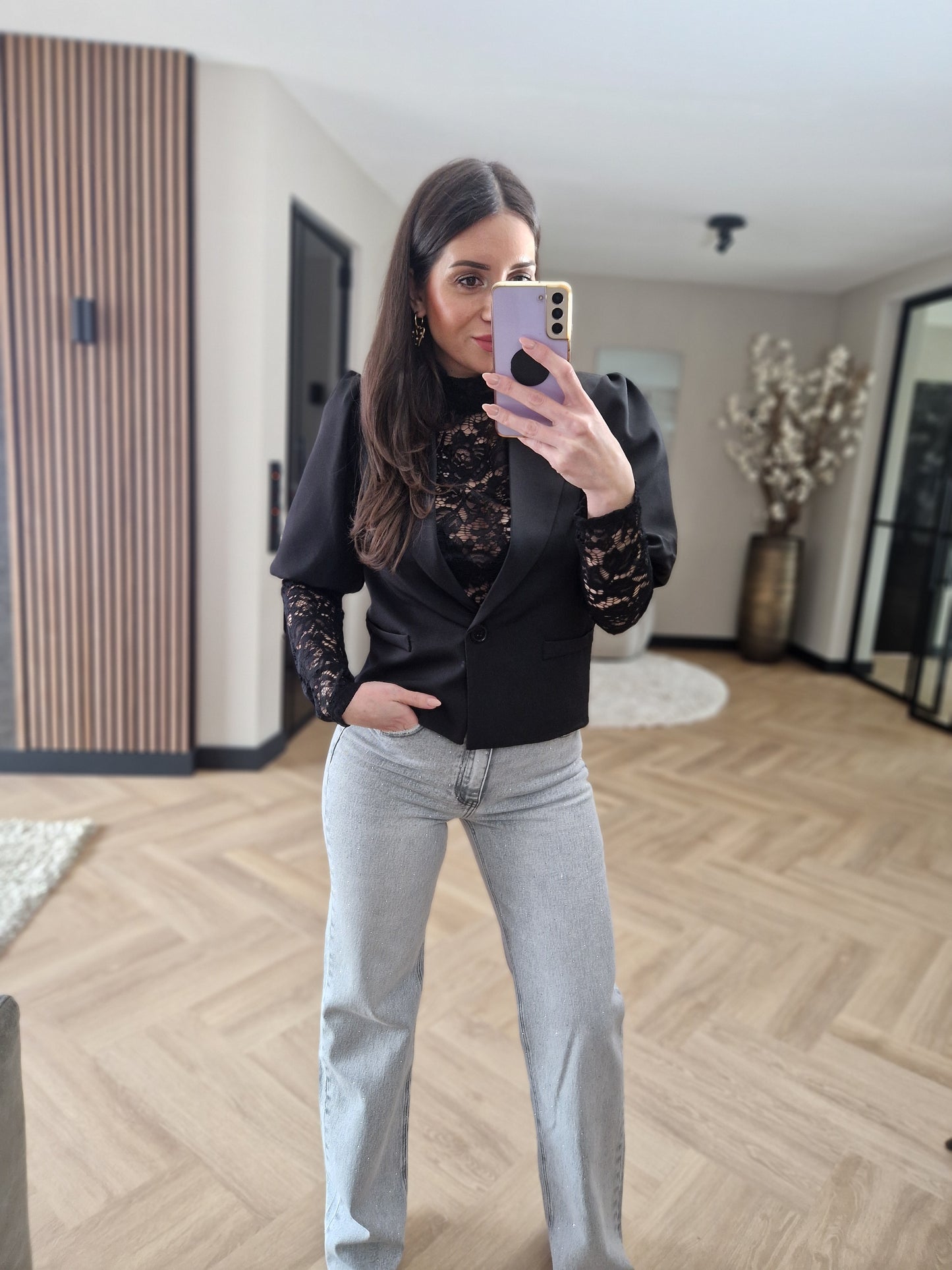 Lace Top Black