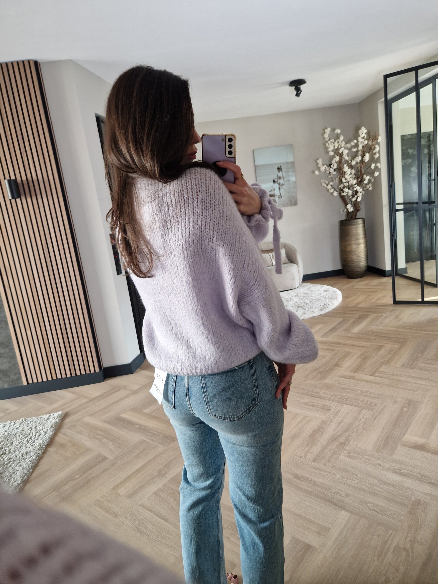 Soft sweater bow