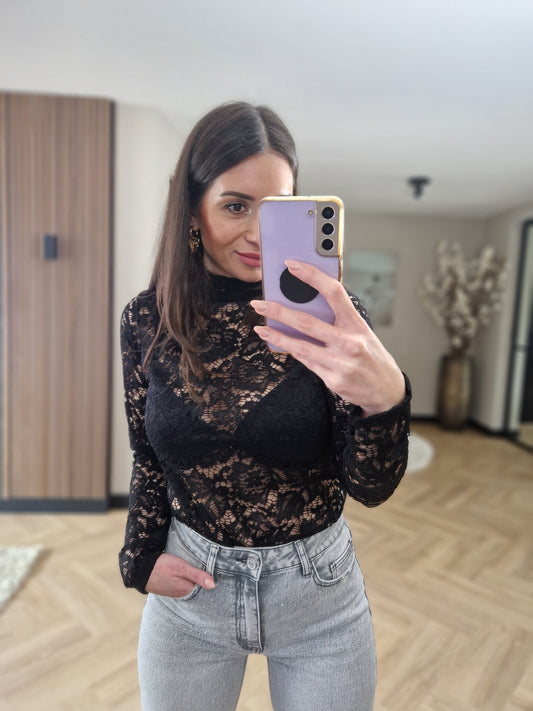 Lace Top Black
