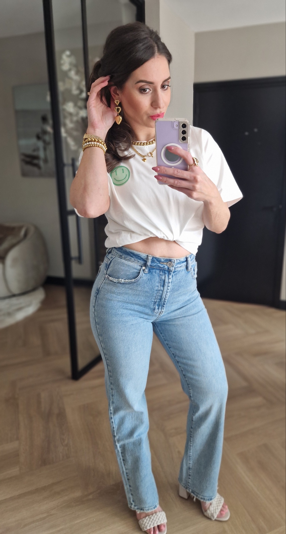 Ada Smiley T-shirt groen